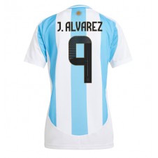 Argentina Julian Alvarez #9 Hjemmedrakt Kvinner Copa America 2024 Kortermet